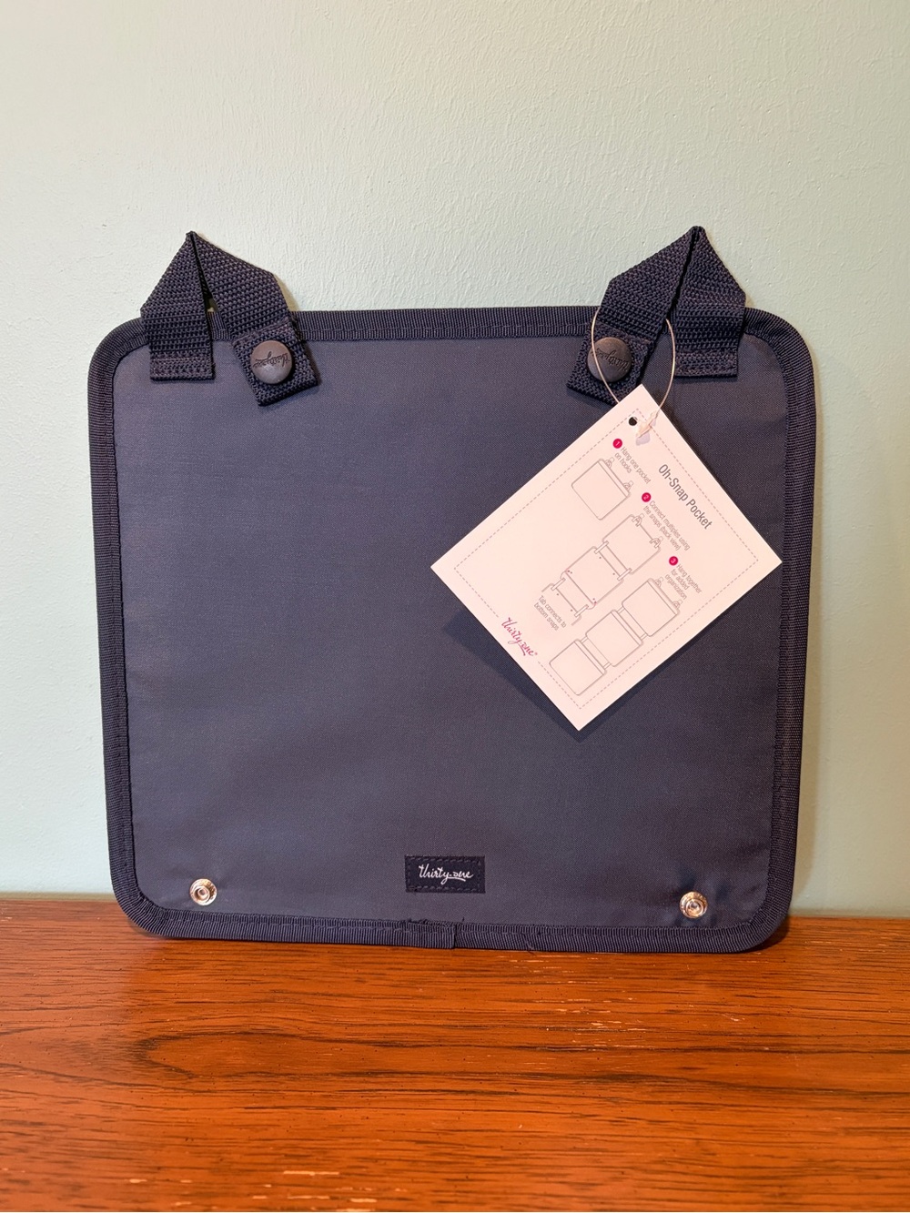 🔥🆕🔥 Thirty-One Oh-Snap Pocket in Dotty Chevron - Organizing Pouch - Picture 4 of 6